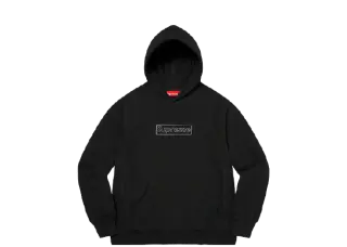 KAWS CHALK LOGO HOODIE BLACK | AREA 02