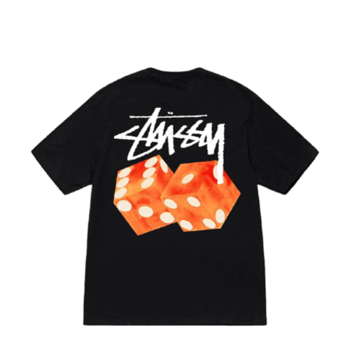 STUSSY DICED OUT TEE BLACK | AREA 02