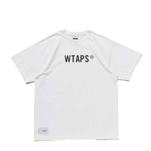 WTAPS SIGN SS COTTON TEE WHITE | AREA 02