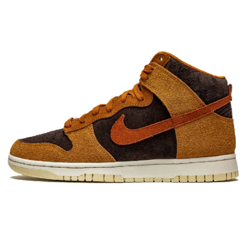 dunk high dark curry on feet