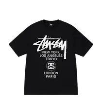 STUSSY WORLD TOUR TEE NAVY | AREA 02 — Asia's Premier Exchange For