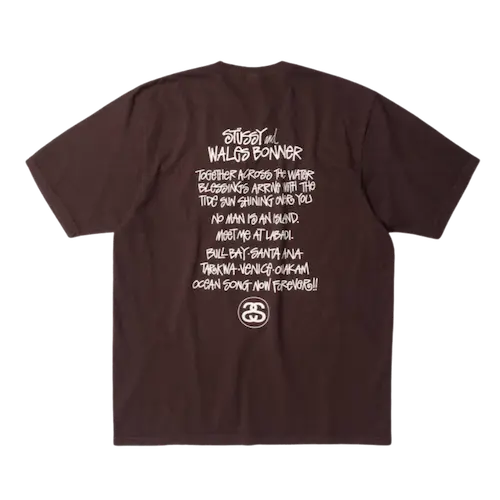 STUSSY & ALWAYS STACK TEE CARAMEL | AREA 02 — Asia's Premier