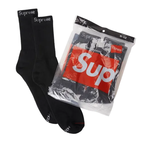 HANES BONES THERMAL CREW FW25 (1 PACK) BLACK | AREA 02 — Asia's
