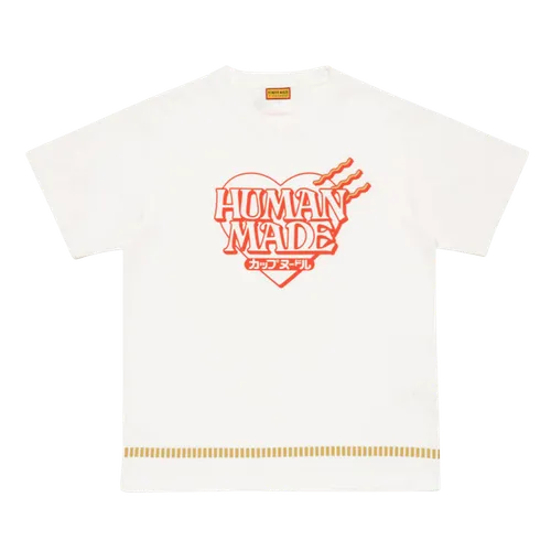 HUMAN MADE HEART TEE OFFLINE STORE WHITE | AREA 02 — Asia's