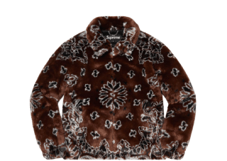 BANDANA FAUX FUR BOMBER JACKET BROWN | AREA 02